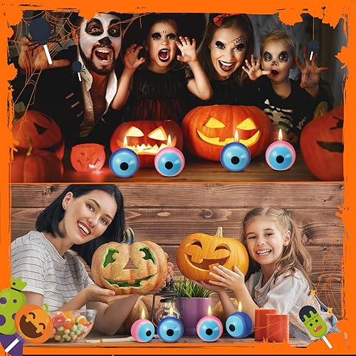 Miniatura 6 de 12 velas de Navidad de Halloween para el hogar, decoración de mesa de comedor, regalos de Papá Noel, velas de soya fantasma para suministros de