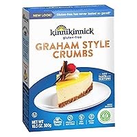 Vista 6 de Kinnikinnick - Migas estilo Graham - Sin gluten, amigables con alergias, veganas, migas de galleta Graham - Cajas de 10.5 oz - Pack de 2