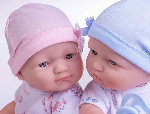 Miniatura 2 de JC Toys Berenguer Boutique Realistic La Newborn - Juego de regalo de vinilo lavable de 125 pulgadas  Juego de regalo temático azul y rosa con