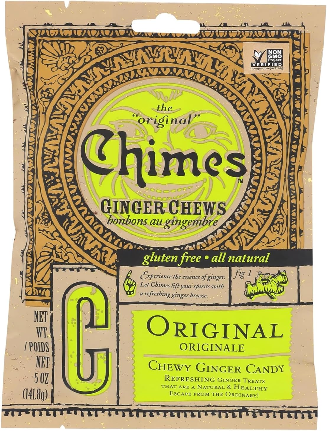 Ginger Chews, Original, 5 Ounce (Pack of 1)