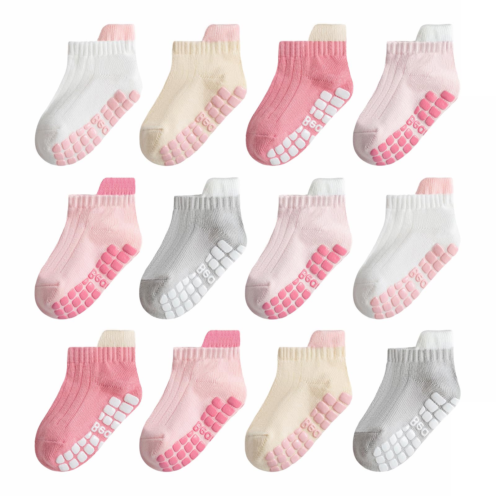 Non-slip Toddler Ankle Cotton Grip Socks Unisex 6M-5T