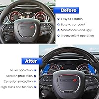 Vista 43 de Cubierta de cambios de volante extendidos para Dodge Challenger Charger Durango RT & Scat Pack 2015-2021, para Jeep Grand Cherokee 2014-2021