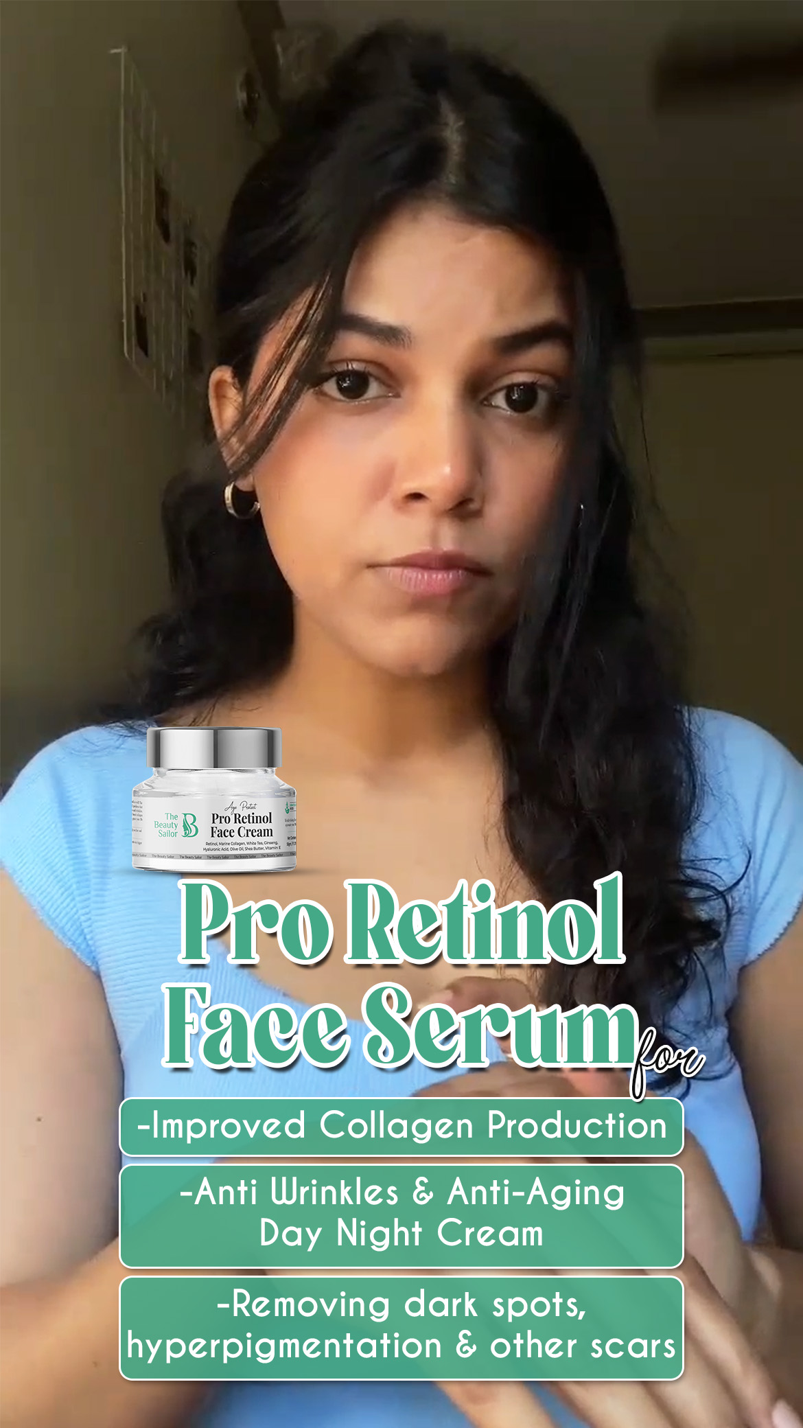 The Beauty Sailor Pro Retinol Face Cream | For Wrinkles & Acne 