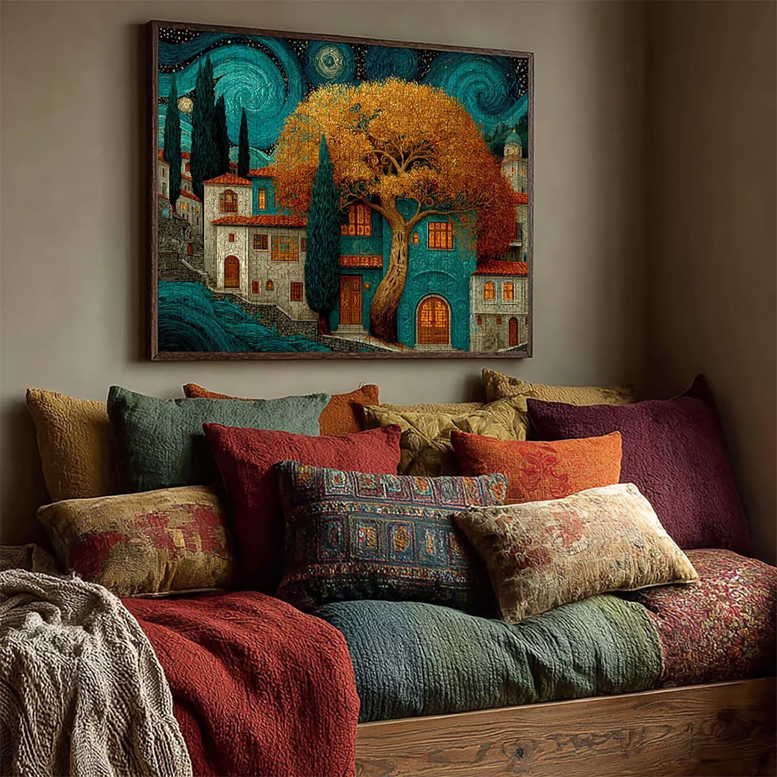Cielo Estrellado Puzzle de 3000 Piezas para Adultos, Puzzle Madera con Caja 122x81cm, Rompecabezas Adultos de Alta Dificultad, DIY Juego de Rompecabezas, Pasatiempo Creativo, Regalo, (Casa) 8-3583