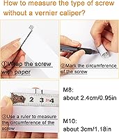 Vista 6 de Poste rascador de árbol para gatos de 2.9 in de diámetro, piezas de poste de sisal de repuesto para torre de gato (M10, 13.78 pulgadas/13.8 in)