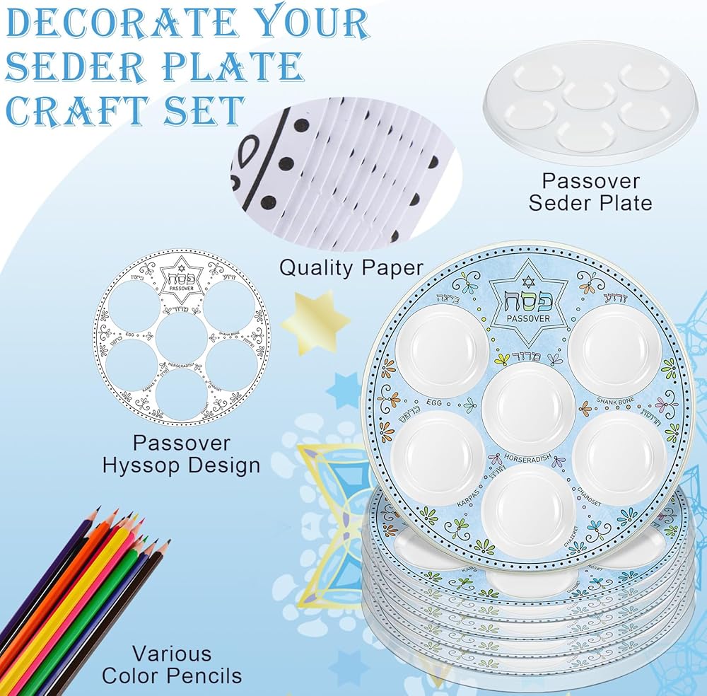 12 Sets Passover Seder Plate Craft Kit Create Your Nepal | Ubuy