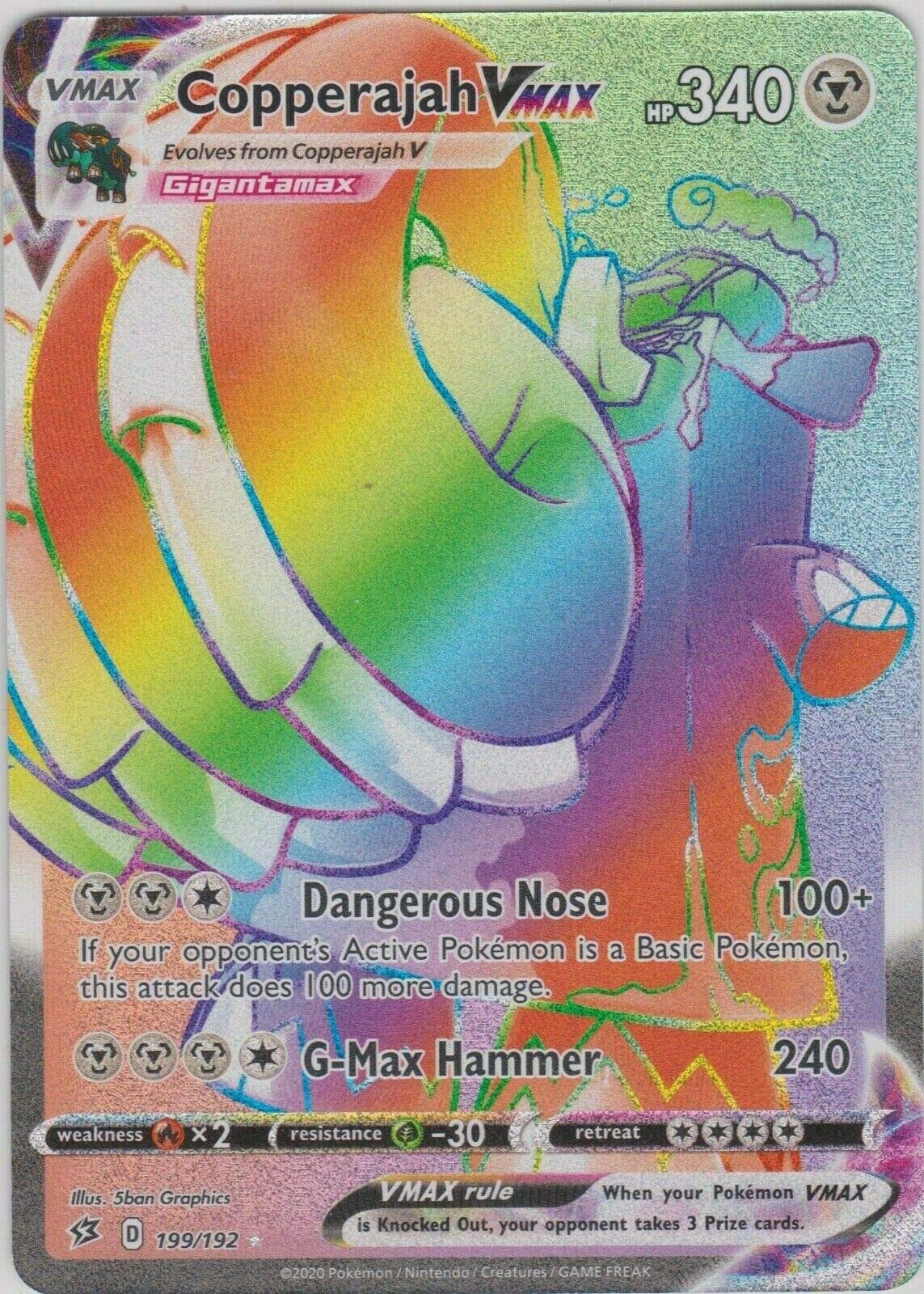 Amazon.com: Copperajah Vmax 199/192 - Secret Rare