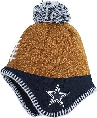 Infant NFL Football Head Knit Hat with Pom
