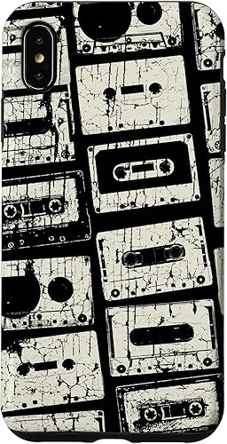 Cintas de casete para iPhone XS Max Mixtapes 1980s 1990s Radio Music DJ Case