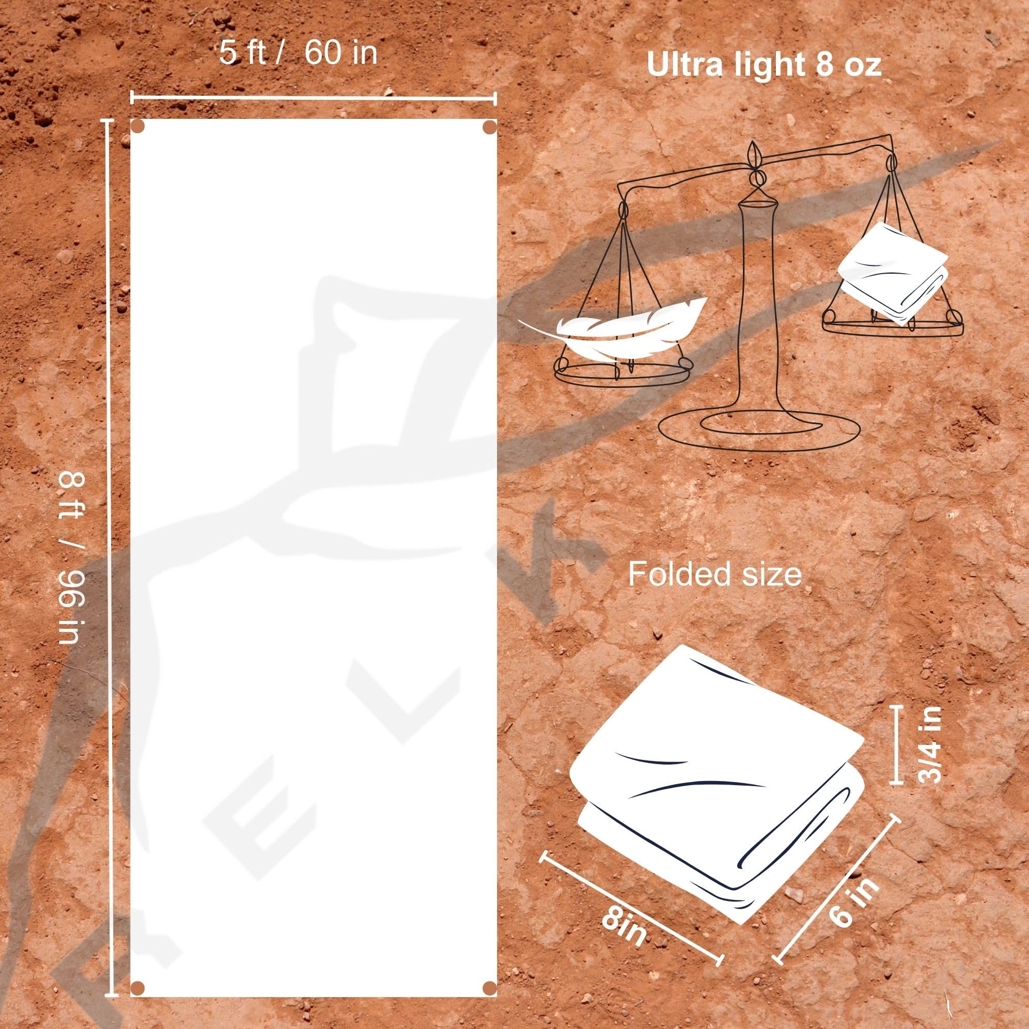 Snapklik.com : Ultralight Tyvek Ground Cloth 8oz - Tyvek Tarp - Tent ...