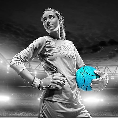 Miniatura 6 de Millenti Balones de fútbol tamaño 5  Balón de fútbol inverso Bend-It con diseños de alta visibilidad y fáciles de seguir