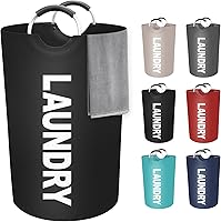 Vista 9 de StorageRight Cesta de Ropa Sucia Grande de 75L, Cesto de Ropa Sucia, Cesto de Ropa Sucia para Lavandería, Plegable, Cestas de Ropa Sucia