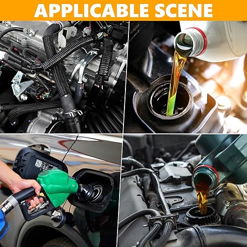 Miniatura 6 de 8AN - Manguera de línea de combustible de 10 pies, acero inoxidable, nailon trenzado, manguera de línea de combustible de aceite y gas, 716 pulgadas