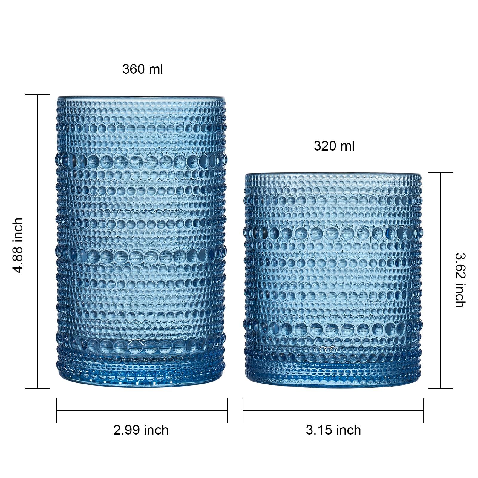 Amazon.com | Hobnail Beaded Highball Drinking Tumbler
