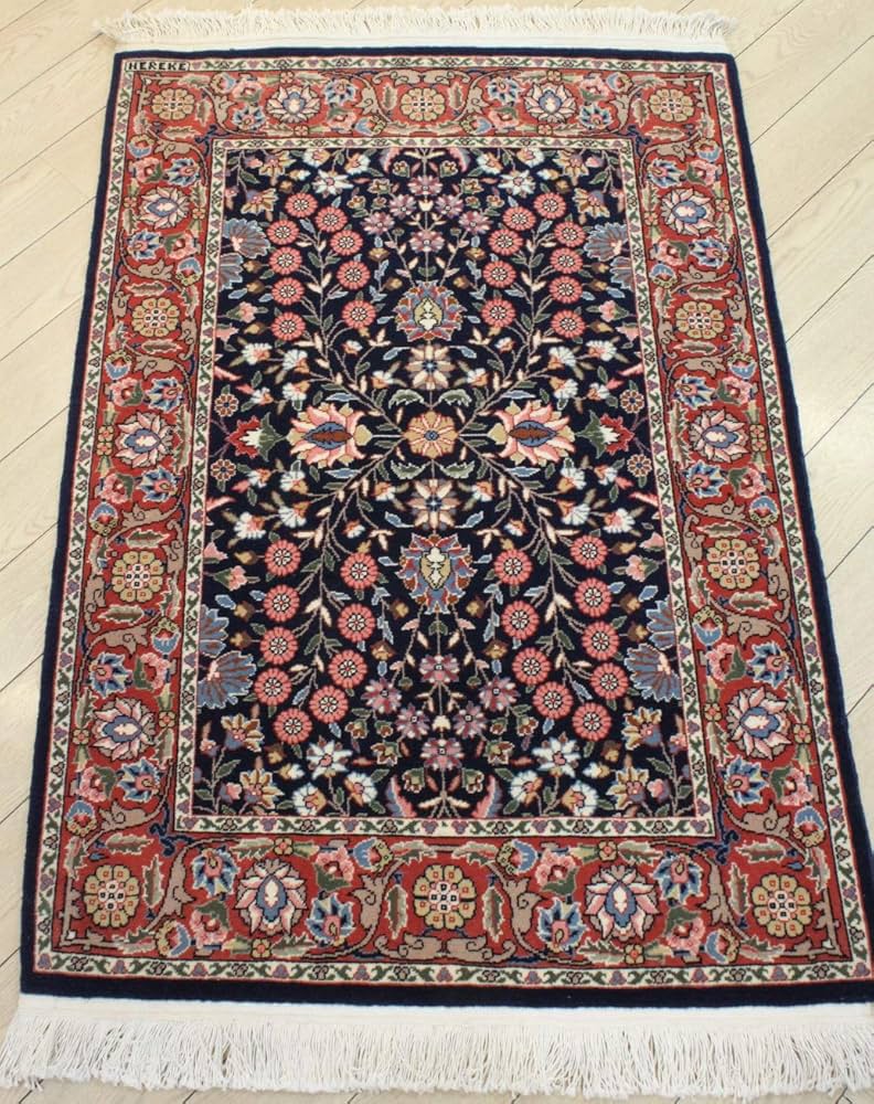 Amazon | トルコ製 ウール 手織り絨毯 ラグ 115×78cm アクセント