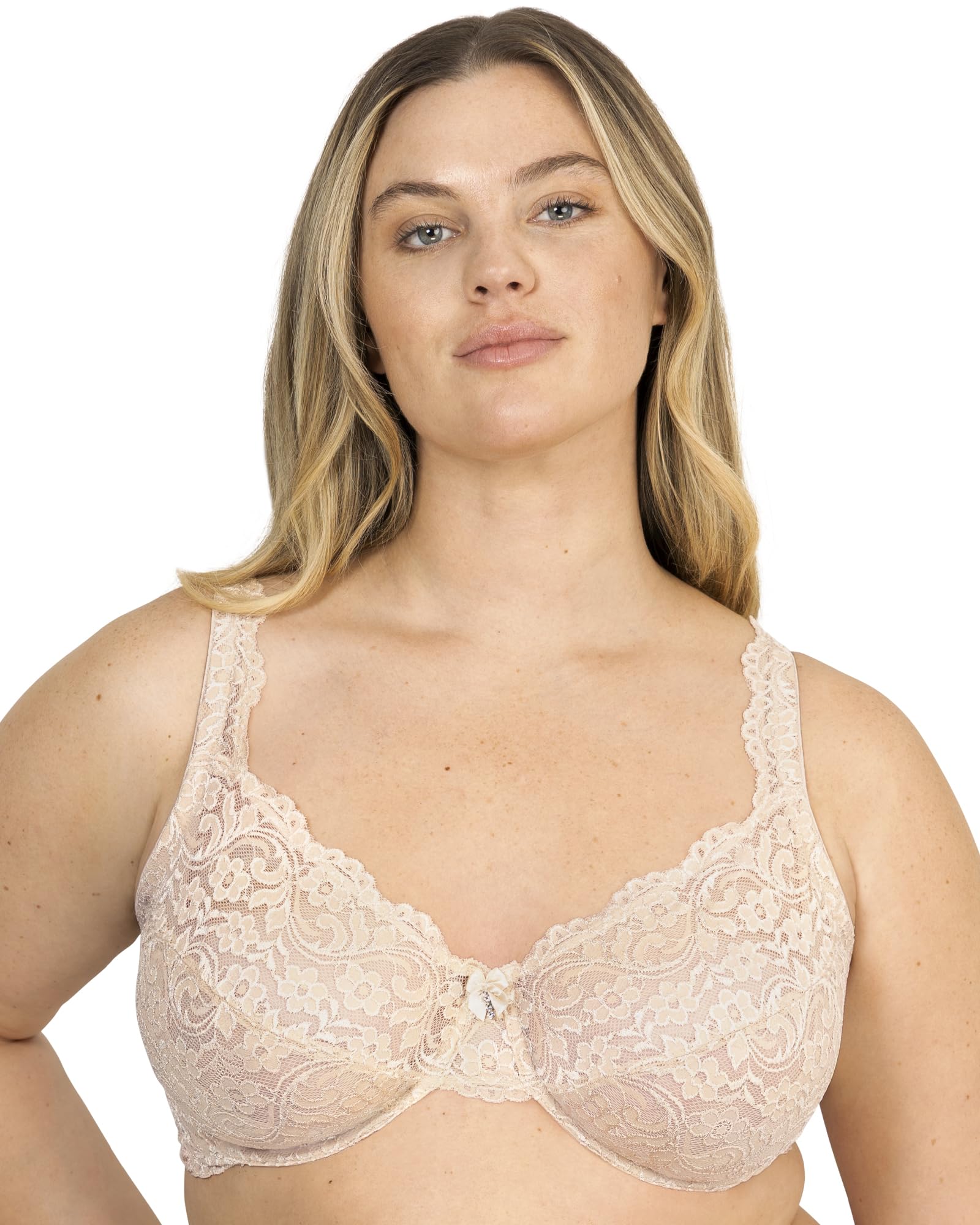 Signature Lace Unlined Underwire Bra with Added Support