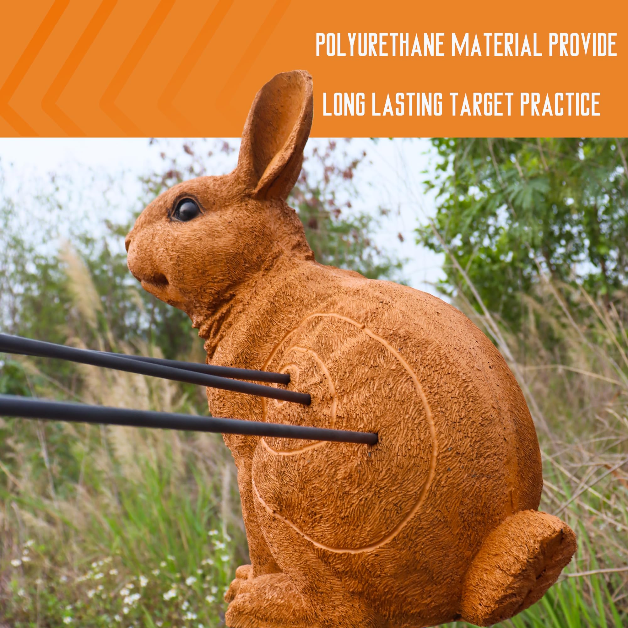 Archery Targets Rabbit 3D Animal Shooter avec support de groupe pour la chasse aux cibles