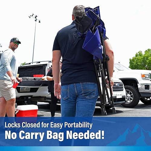 Miniatura 6 de Kijaro Silla plegable para ventilador deportivo, 26 pulgadas de largo x 35.5 pulgadas de ancho x 37 pulgadas de alto, Baltimore Ravens