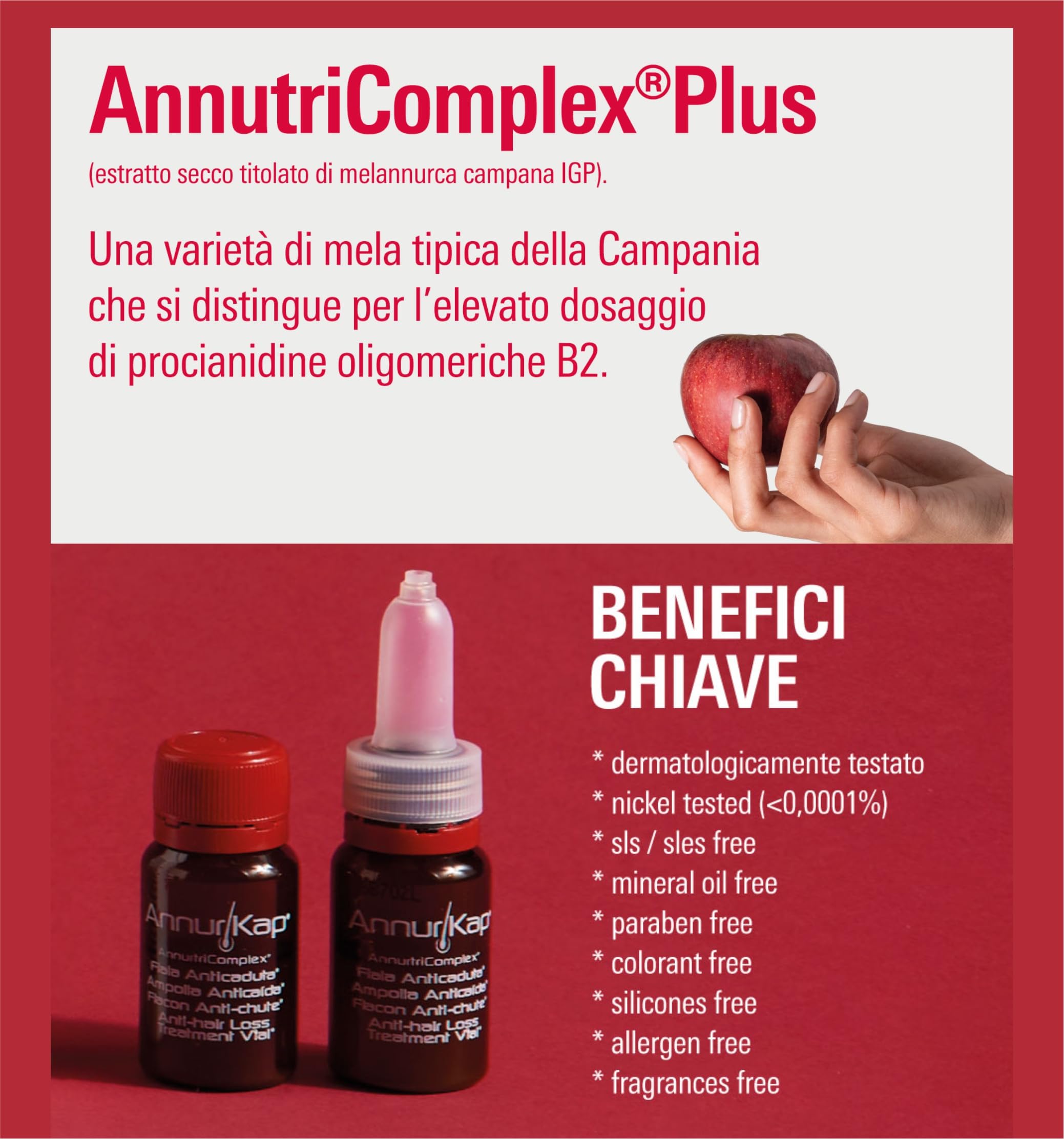 Annurkap Fiale Anticaduta - Confezione per 1 mese di trattamento: 10 fiale monodose da 8 ml (8 ml (Confezione da 2))