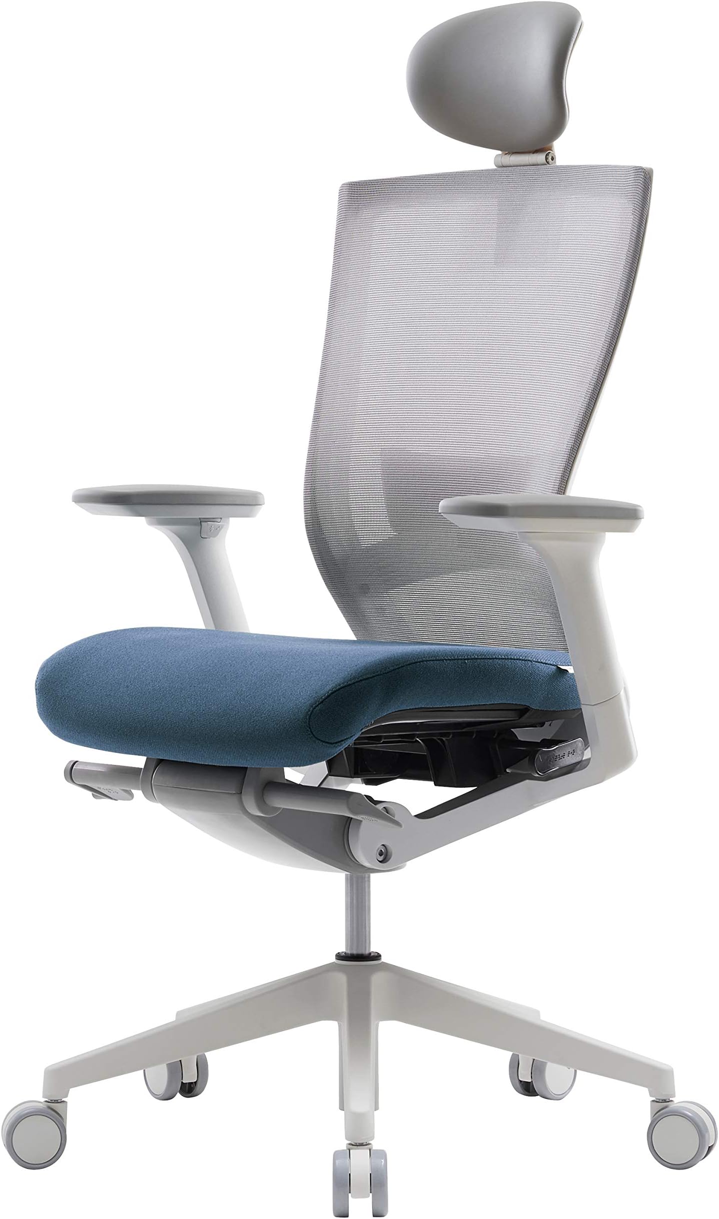 SIDIZ T50 Ergonomic Office Chair : High Performance Home Office Chair with Adjustable Headrest, Lumbar Support, 3D Armrest, Seat Depth, Mesh Back Computer Chair, Alternative Gaming Chair (Blue)
