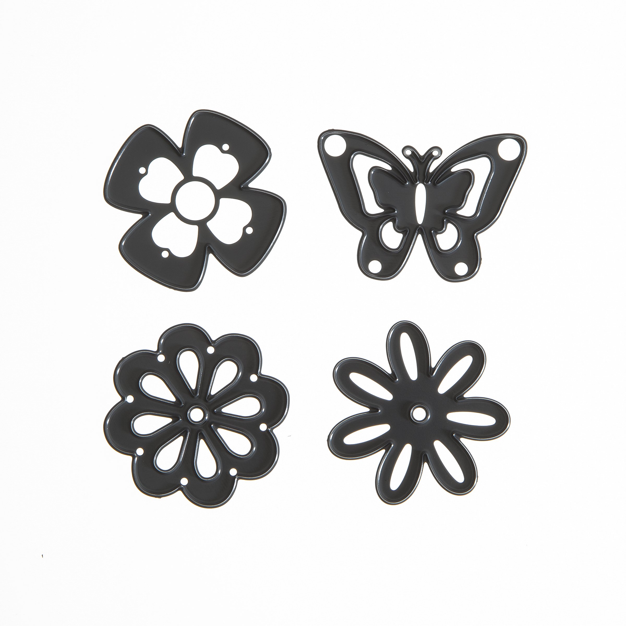 Fleurs et papillons découpés Darice rose pour réussir vos reliefs sans machine