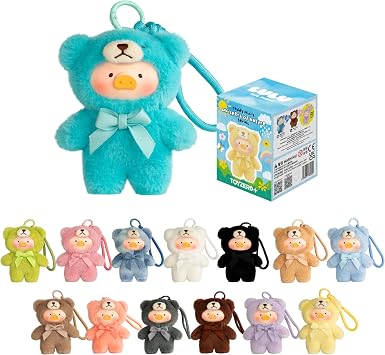 Lulu The Piggy Blind Box-Teddy Minis Whispers of Nature Series Plush Keychain Phone Charm Blind Boxes Figures Cute Stuffed Animals Mystery Box Collectibles Home Decorations Birthday Gifts, Single Box