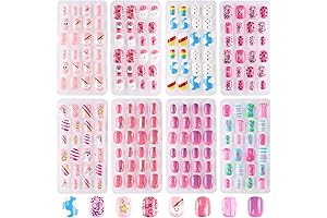 Girls Press On Nails Set 9 Year Old, Perfect Addition to Your...