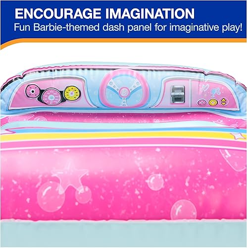 Miniatura 3 de Swimways Barbie - Vehículo inflable para barco acuático, flotadores inflables de piscina y juguetes de piscina para niños, suministros de fiesta en