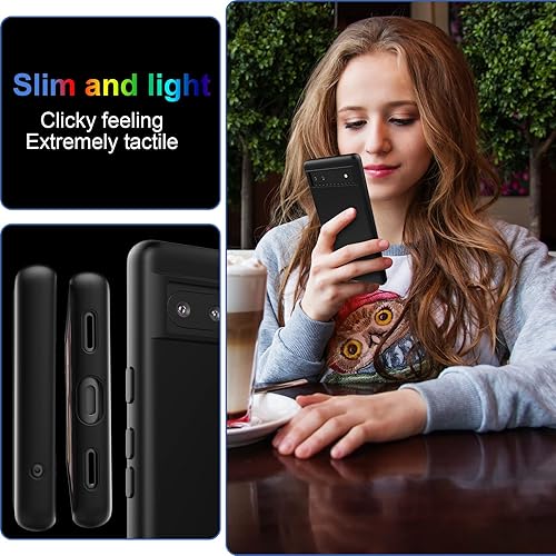 Miniatura 4 de Foluu Funda de silicona para Google Pixel 8 Pro, Pixel 8 Pro Funda protectora de goma de gel líquido con forro de microfibra suave, carcasa rígida