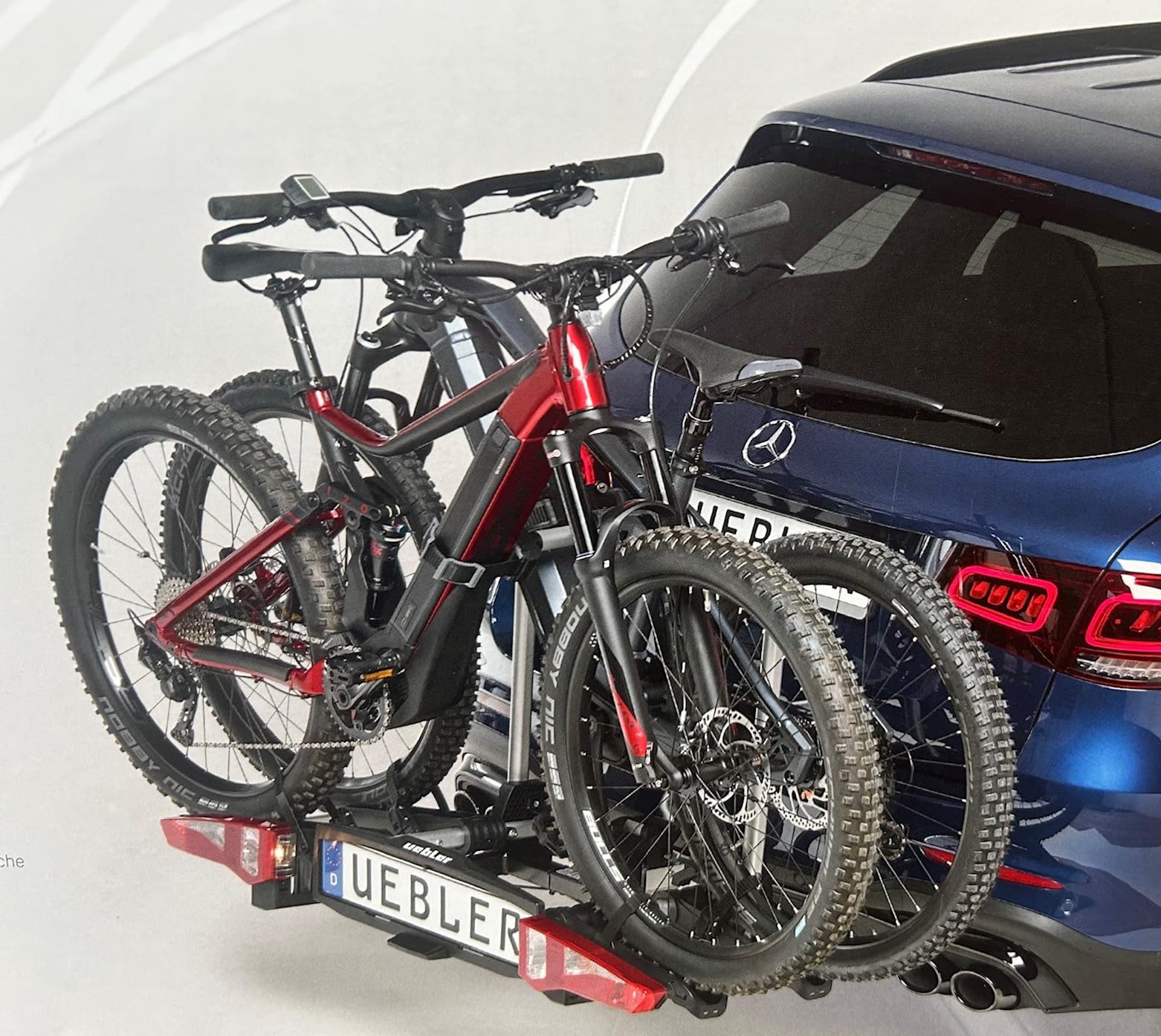 Uebler i21z Fahrradträger AHK 90Grad mit Zahnband für 2 Räder/Ebikes