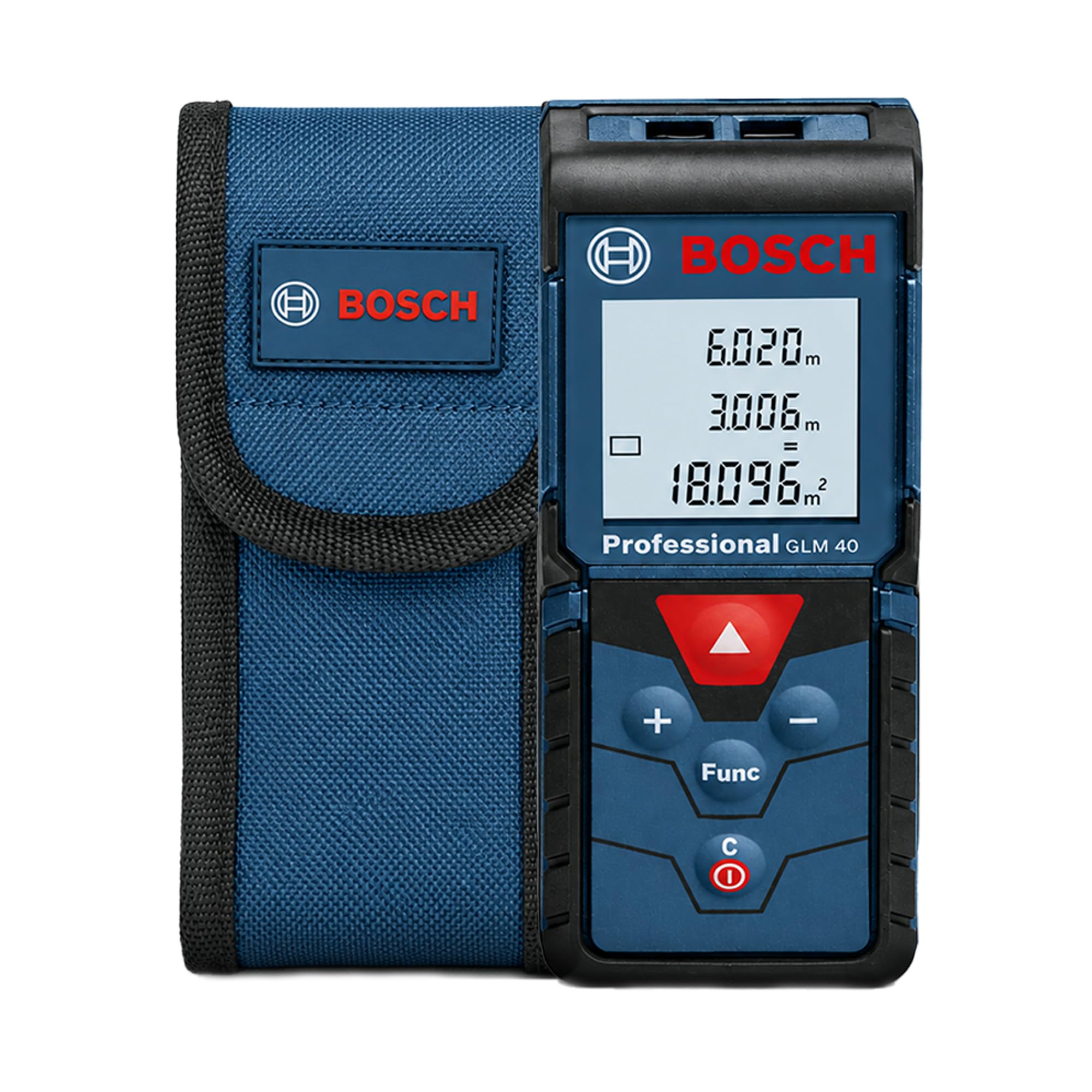 BOSCH GLM 40-12 Laser Distance Meter | 40m Range | ±1.5mm Accuracy | Area & Volume Measurement | IP54 Dust & Water Resistant | Memory Function | Compact Digital Measuring Tool | 1 Year Warranty discount deal