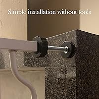 Vista 5 de Vmaisi 4 Pack 8MM Baby Gate Threaded Spindle Rod, Replacement Hardware Parts Kit for Pet & Dog Pressure Mounted Safety Gates - Extra Long Wall