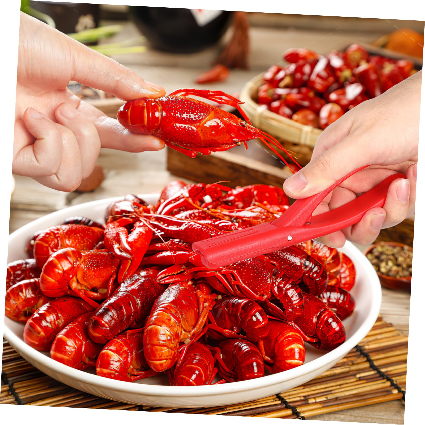 PRETYZOOM 30piezas para Pelar Camarones y Cangrejos Utensilios De Cocina Diseño Ergonómico y Seguro Herramienta De Sheller para Conservación De