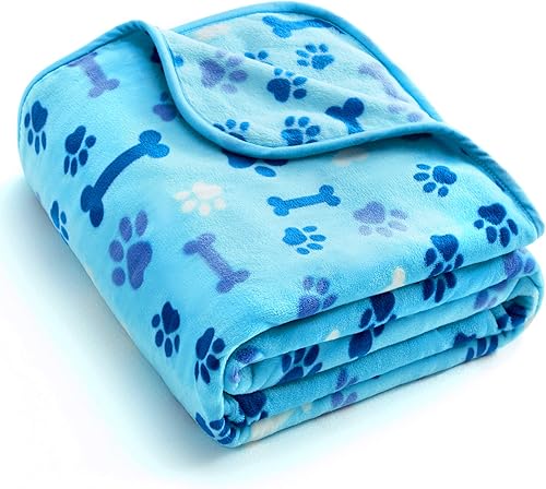 Miniatura 1 de Allisandro Manta de lujo para perro, 350 GSM, manta de forro polar de microfelpa súper mullida para perros y gatos pequeños, medianos y grandes,