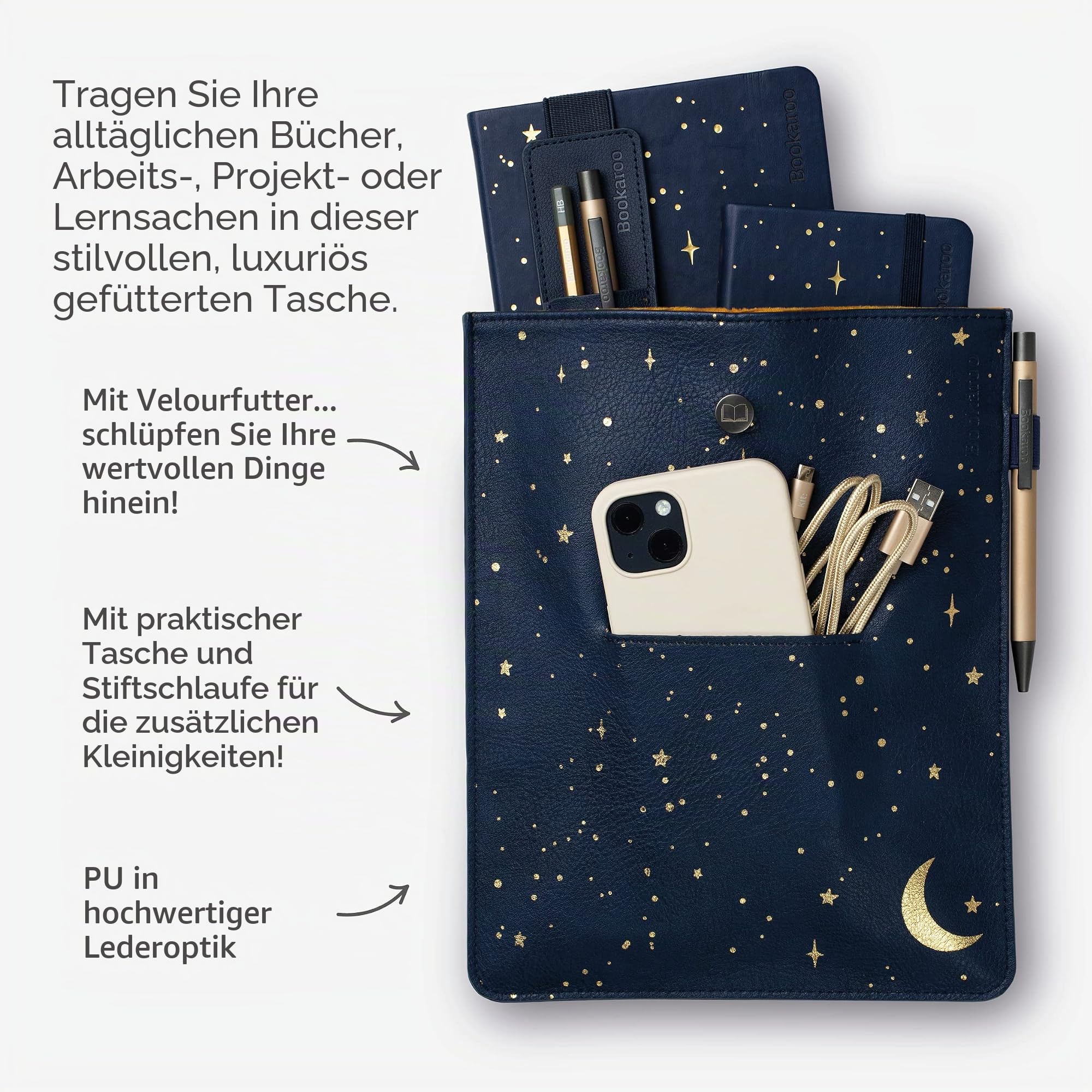 IF Moon & Stars Bookaroo Books, Dunkelblau/Gold