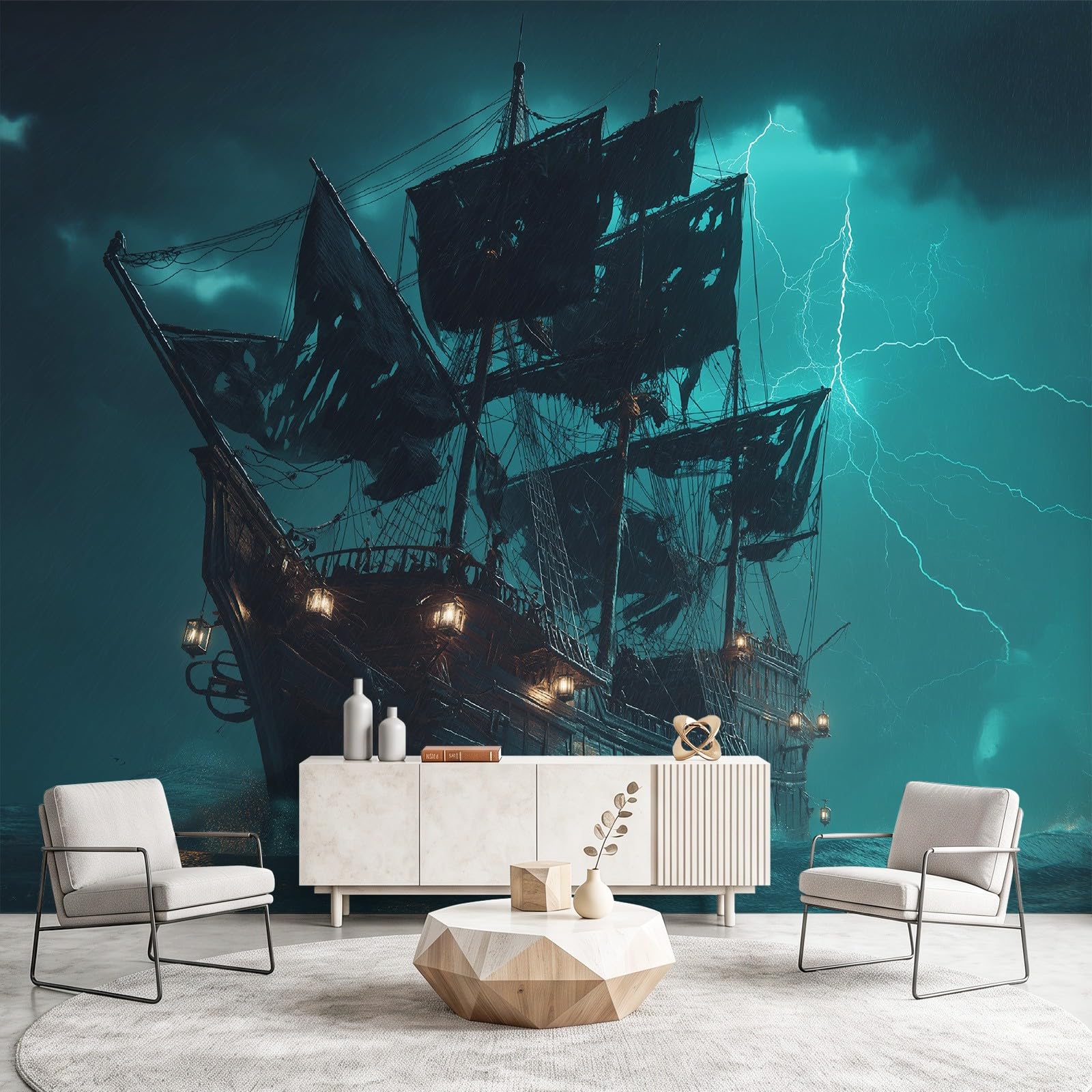 Générique Papier Peint Panoramique Motif Fantasy sombre, 300 x 210 cm