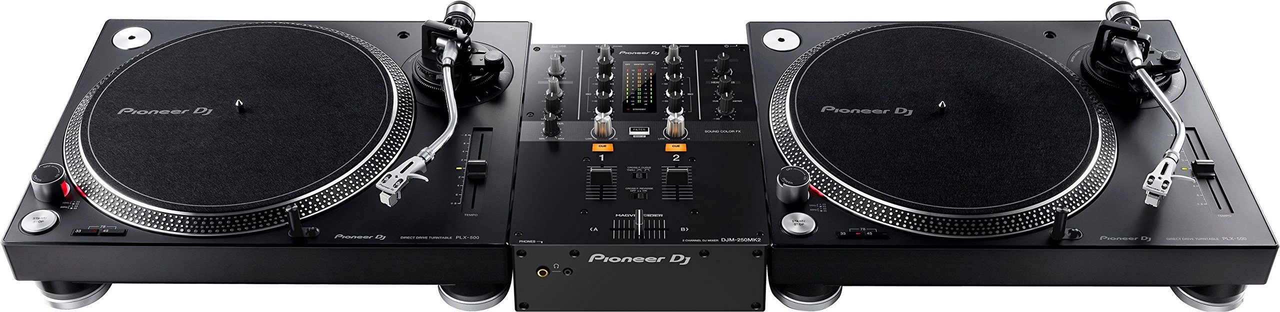 Pioneer DJM-250MK2 2 canales 20-20000Hz Negro mezclador de audio - Mesas de mezcla de audio (2 canales, 48 kHz, 20-20000 Hz, 94 dB, 0,005%, 230 mm)