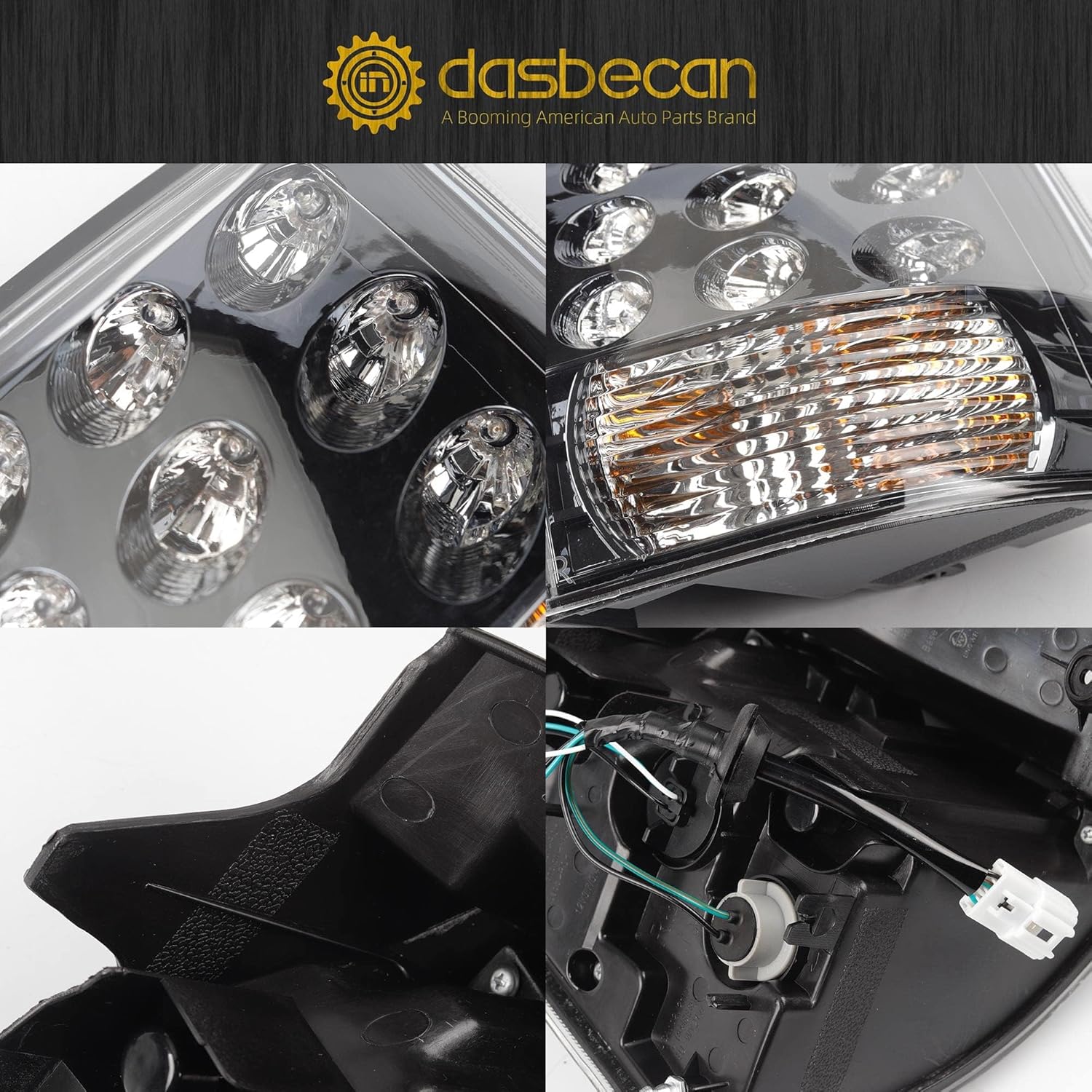 Dasbecan Right Passenger Side Tail Light Assembly Compatible with 07 08 09 10 11 12 13 Mitsubishi Outlander EX Rear Brake Lamp