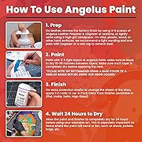 Vista 9 de Angelus - Pintura acrílica para cuero, 1 onza líquida (paquete de 1), color turquesa