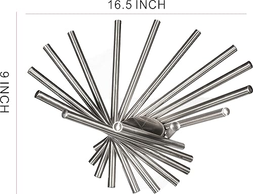 Miniatura 2 de PENGKE Frutero para encimera de cocina, cesta de frutas de rotación de acero inoxidable, soporte de soporte de frutas, soporte creativo para