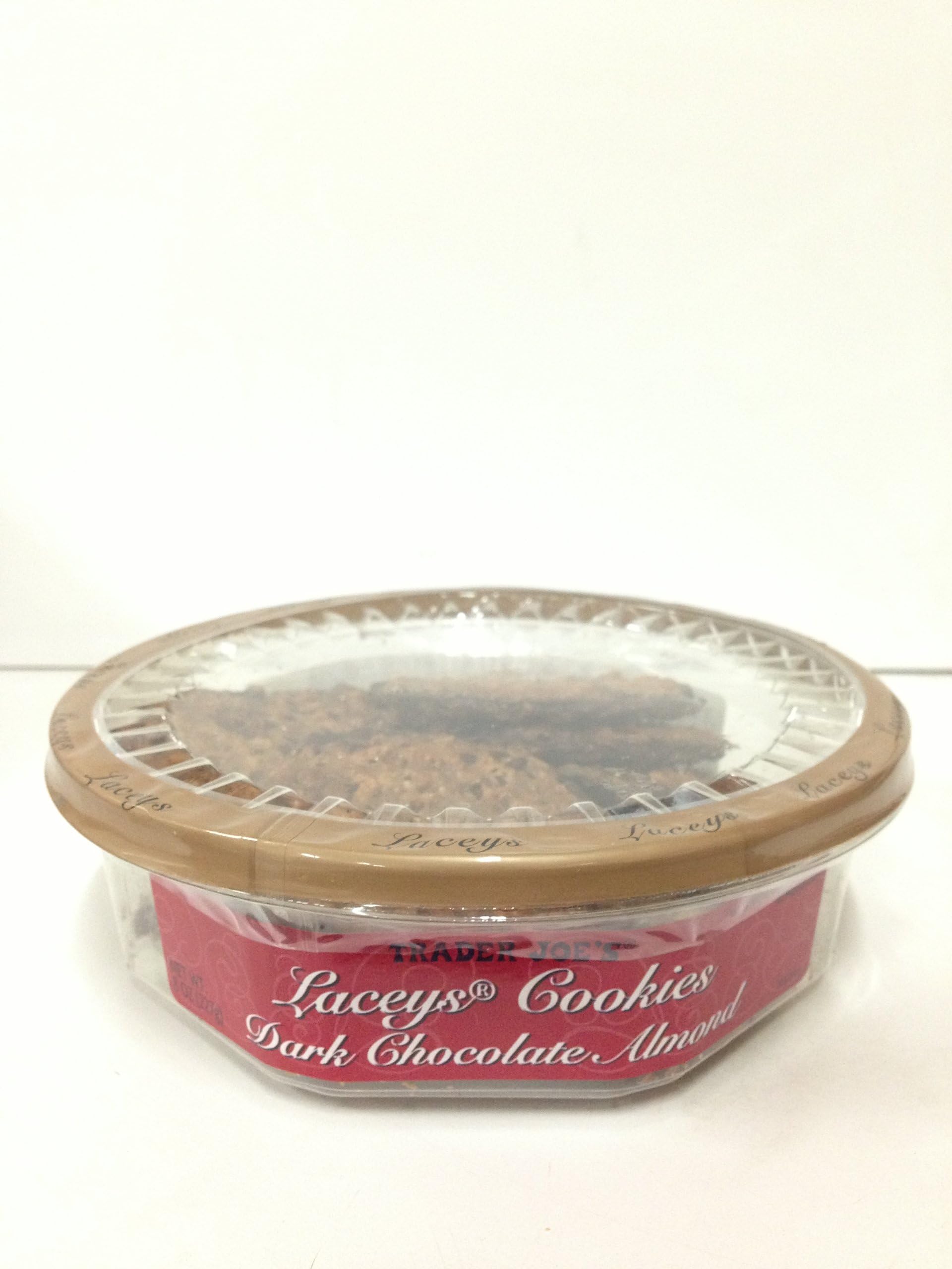 Trader Joe's Laceys Cookies Dark Chocolate Almond (Pack of 2)