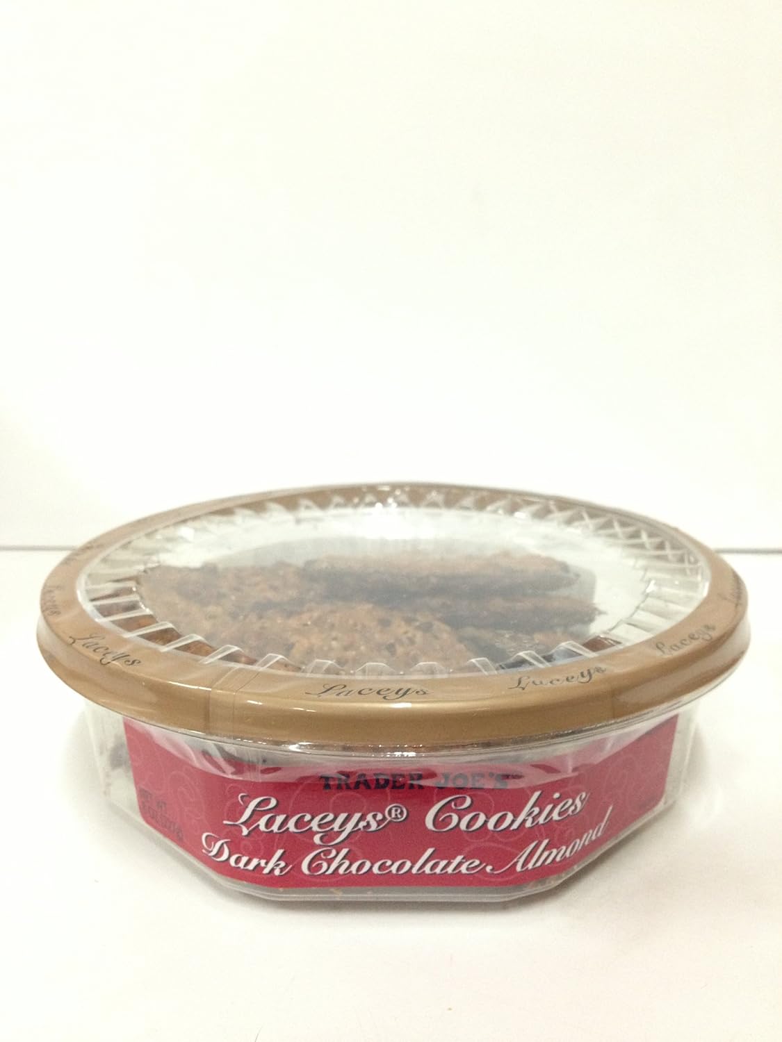 Trader Joe's Laceys Cookies Dark Chocolate Almond (Pack of 2)