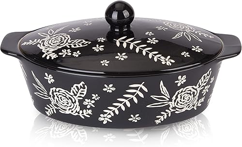 Wisenvoy Cacerola con tapa - Plato para hornear para horno