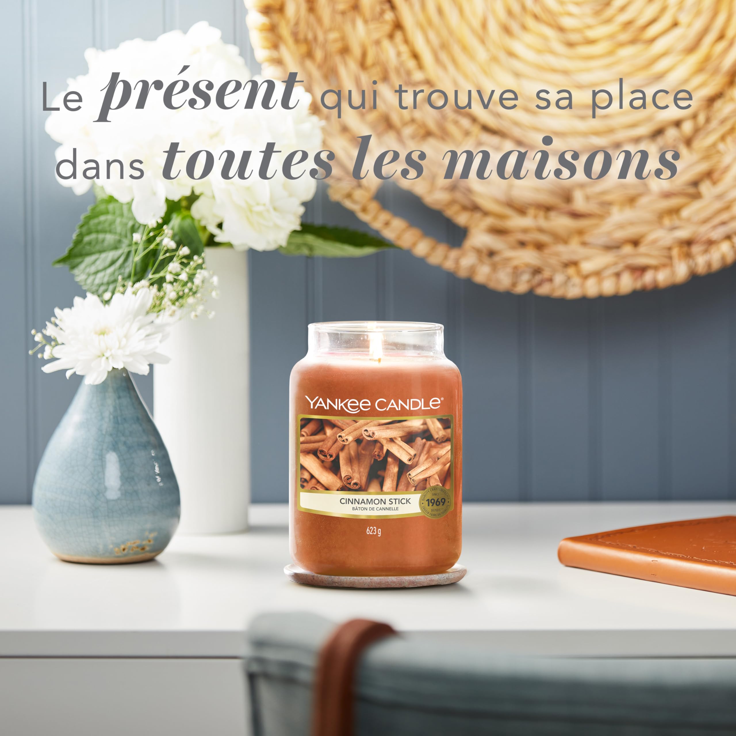 Yankee Candle bougie parfumée Bâton de cannelle | Format jarre | Bougie longue durée jusqu’à 150 heures de combustion | Cadeau parfait pour femme