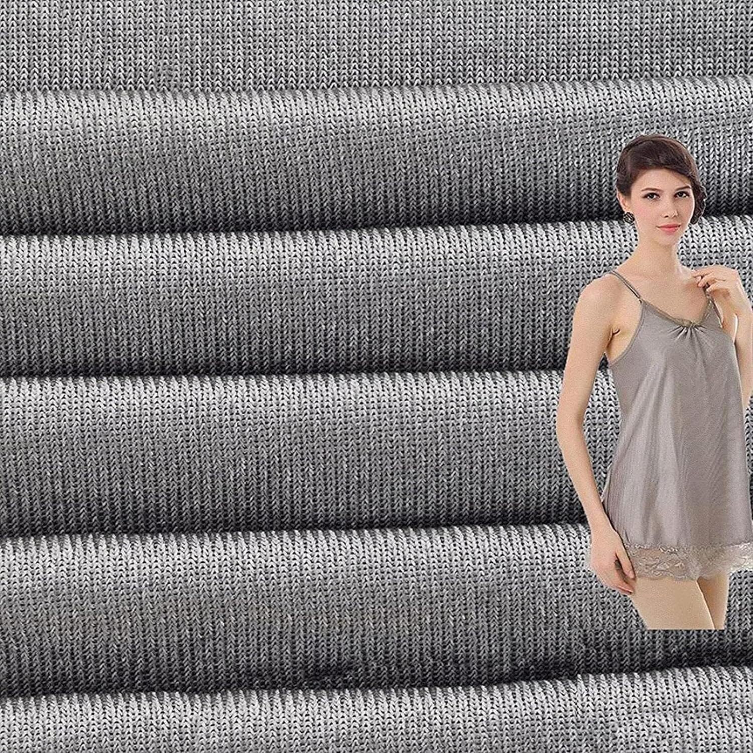 7Uiygtyo One Color Lnnnw Faraday Cloth Rfid Shielding Fabrics, Rfid Shielding Fabrics, Radiation Shielding Fabrics, Silver Fibre Radiation Shielding Fabrics For Diy Projects(5X1.5m)