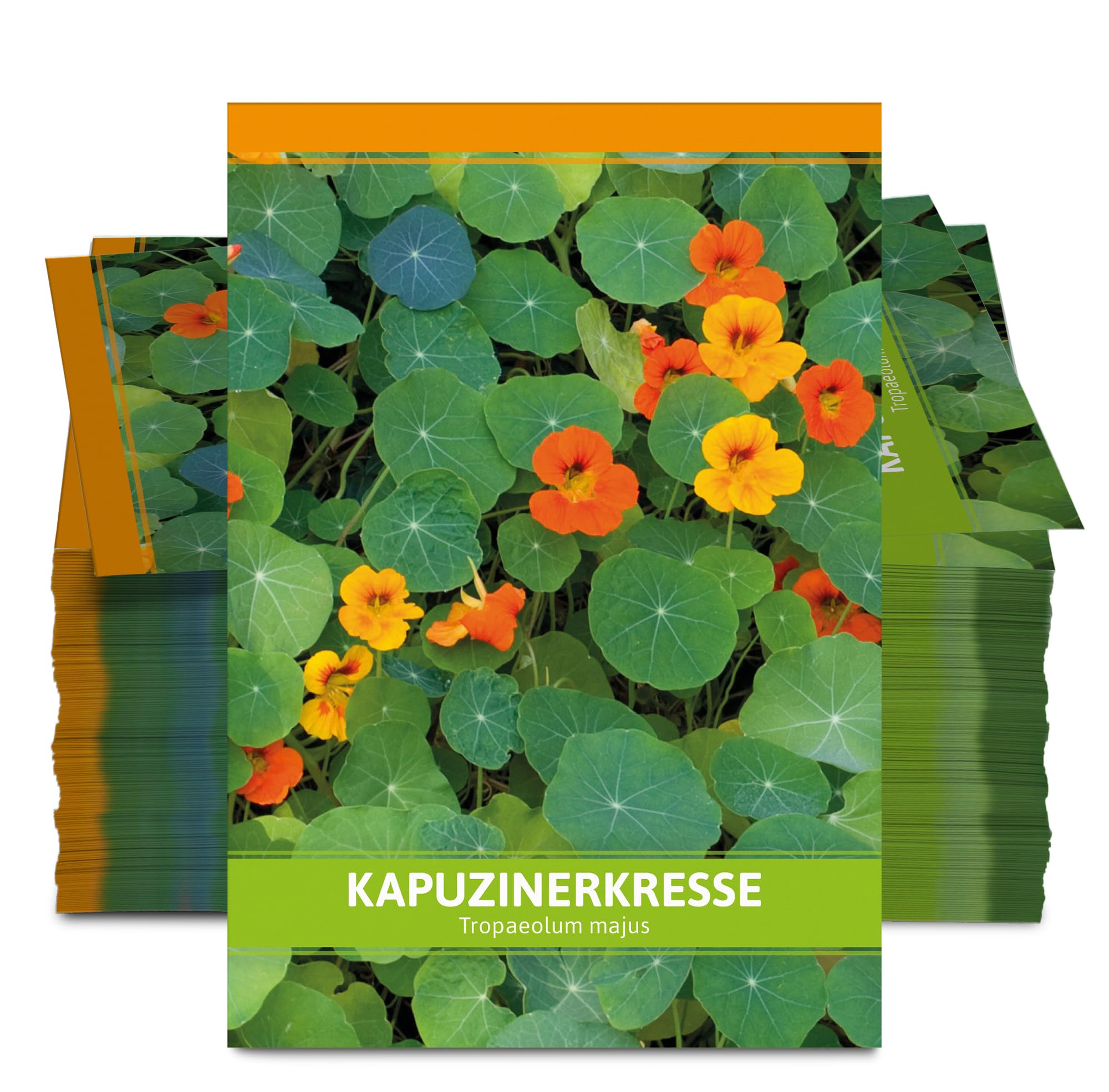 FLORTUS W5251-100x Kapuzinerkresse für Werbezwecke (100 Tütchen) (Kapuzinerkressesamen)