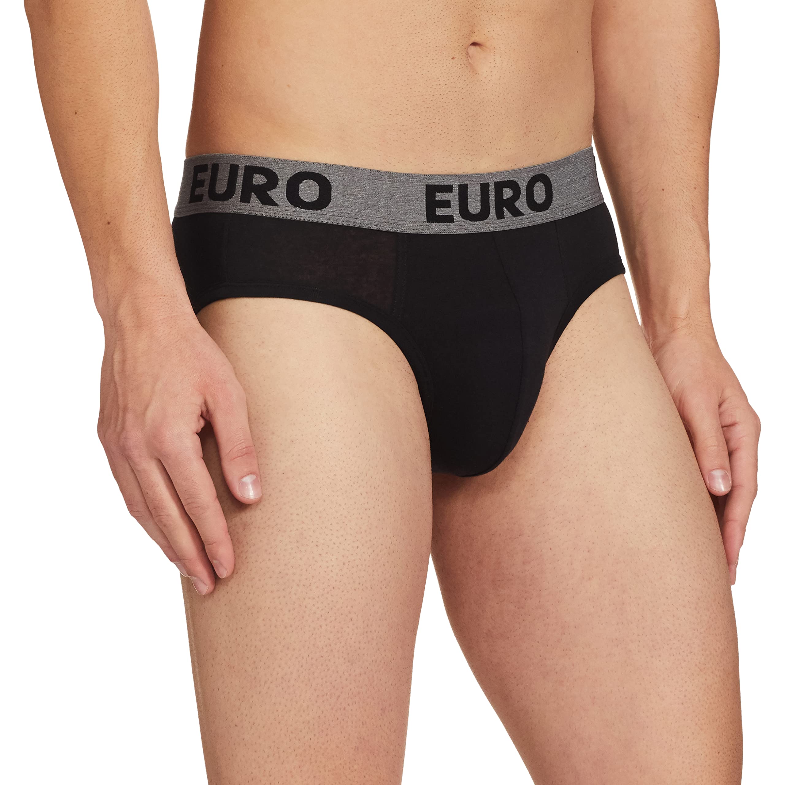 EURO Men's Cotton Blend Modern Standard Solid Brief