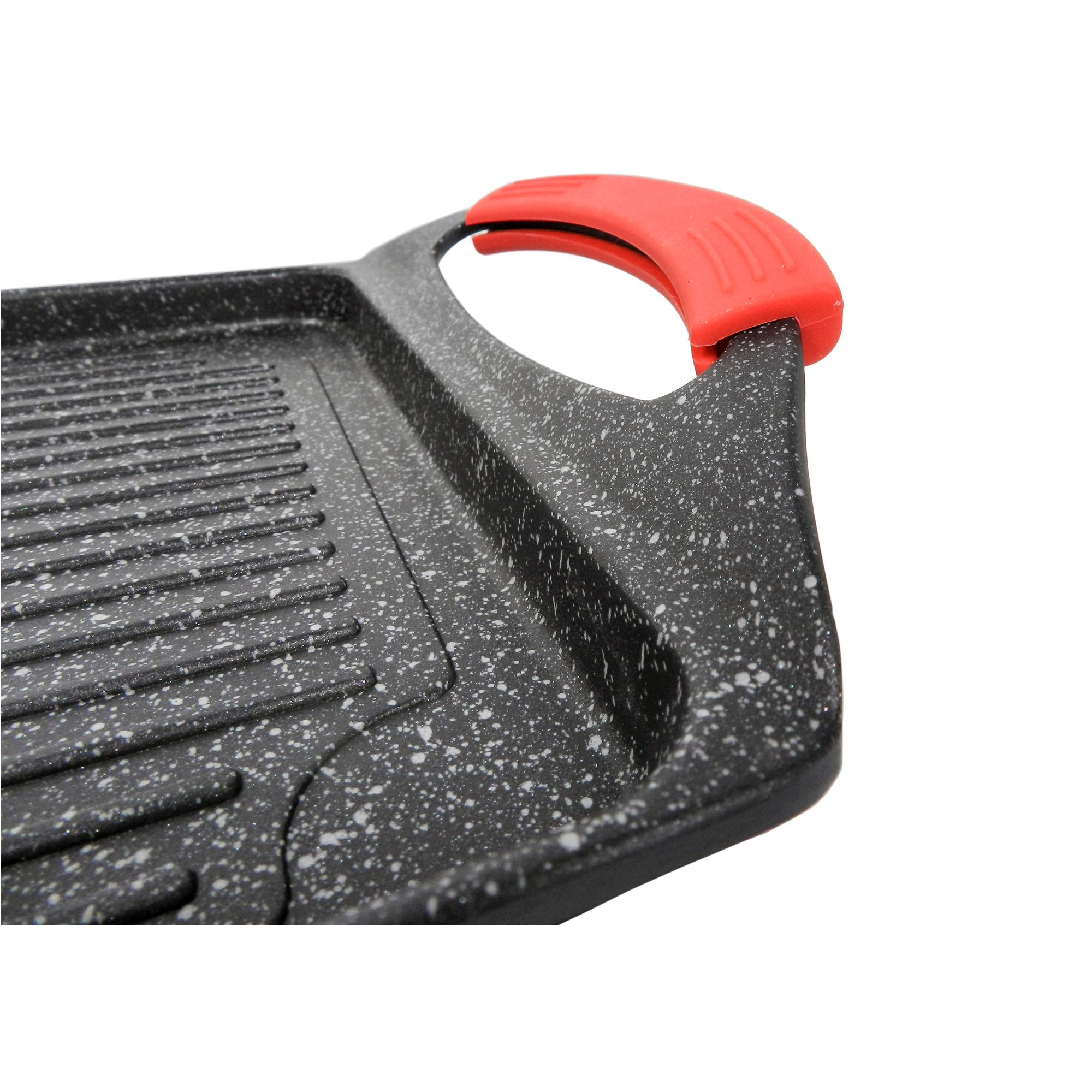 Moneta Griglia rettangolare, antiaderente, 45x27cm Pro Grill anche per Induzione
