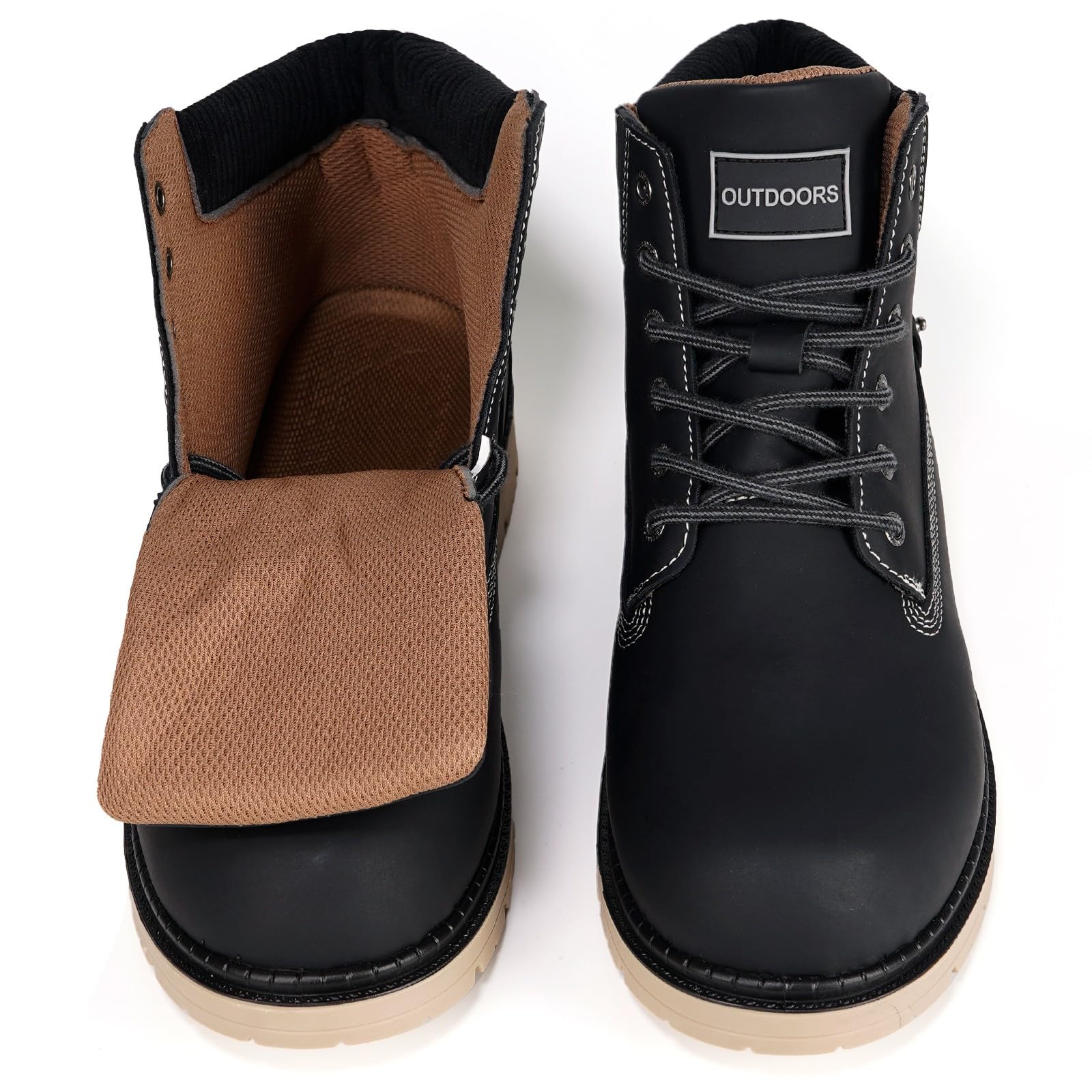 Stivali Uomo Donna Inverno Scarpe da Neve Caldi Snow Boots Impermeabili Stivaletti Pelliccia Stringate Outdoor
