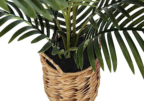 Miniatura 3 de Monarch Specialties I 9503 Planta artificial, 24 pulgadas de alto, palma, interior, falsa, falsa, mesa, suelo, vegetación, maceta, tacto real,